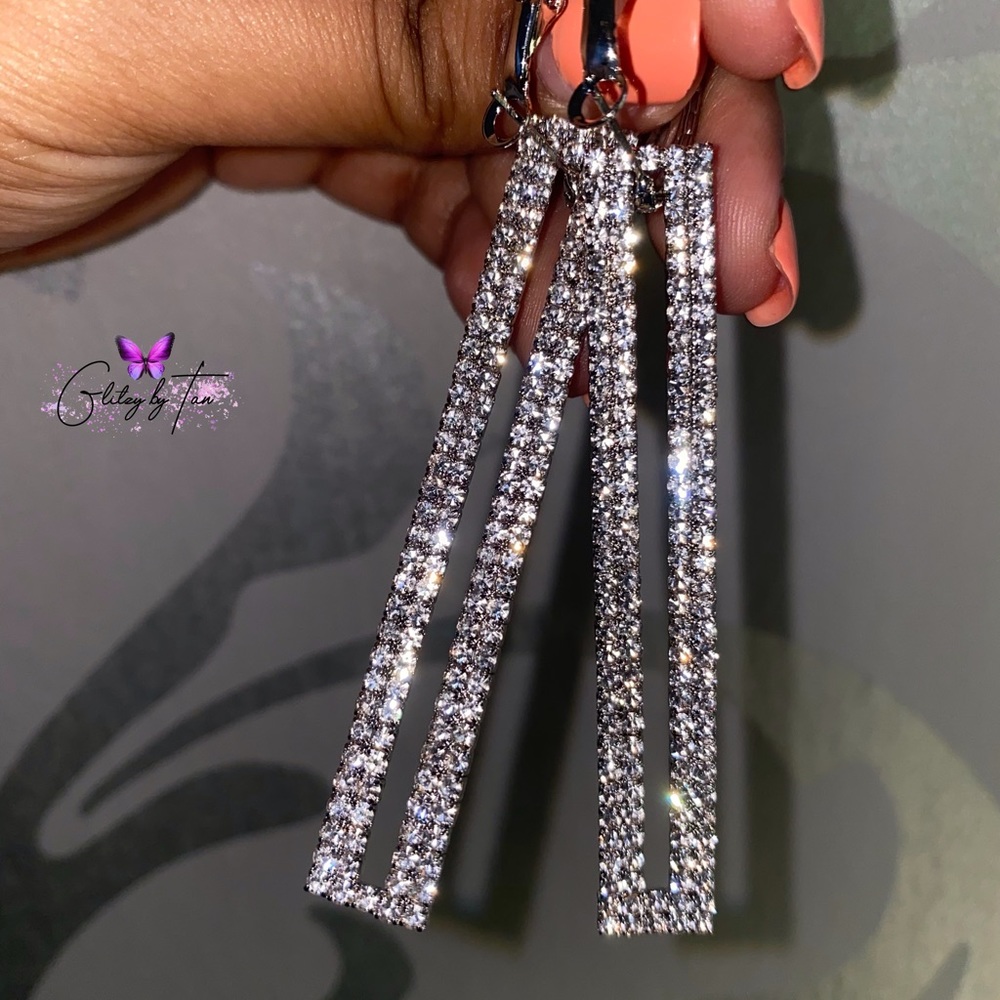 Geometric Long Drop Earring